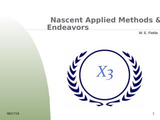 Nascent Applied Methods & Endeavors.ppt