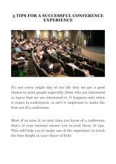 5 TIPS FOR A SUCCESSFUL CONFERENCE EXPERIENCE.pdf